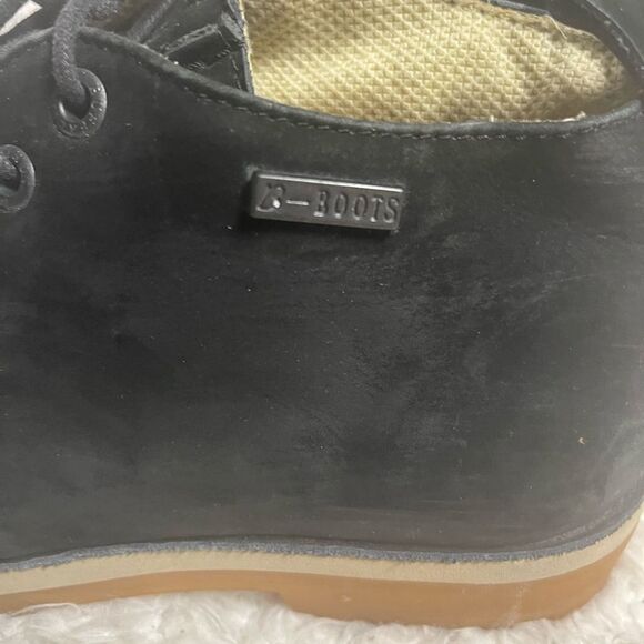 Buffalino B Boots Men\'s Black Nubuck lace up Boots SZ10 Rubber soles. main image 3
